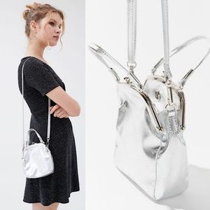 Urban Outfitters Double Kiss Lock Mini Crossbody